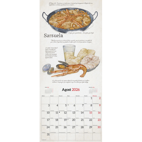 CALENDARI CUINA TRADICIONAL CATALANA 2026