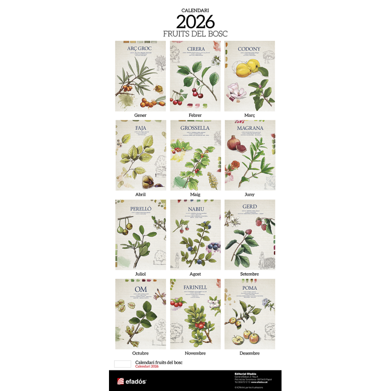 CALENDARI FRUITS DEL BOSC 2026