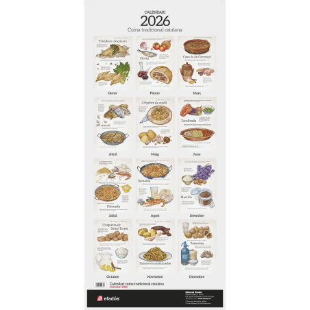CALENDARI CUINA TRADICIONAL CATALANA + FRUITS DEL BOSC 2026