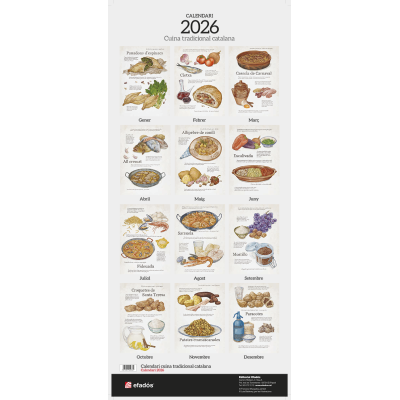 CALENDARI CUINA TRADICIONAL CATALANA + FOLLETS I MINAIRONS 2026