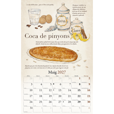 CALENDARIO COCINA TRADICIONAL CATALANA 2027
