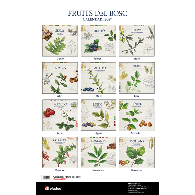CALENDARIO FRUTOS DEL BOSQUE 2027
