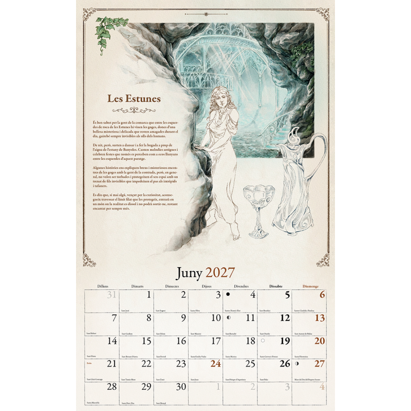 CALENDARIO LEYENDAS Y OTRAS HISTORÍAS DE POR TODO DE CATALUÑA 2027
