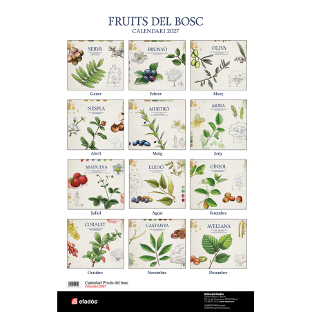 CALENDARIO COCINA TRADICIONAL CATALANA + FRUTOS DEL BOSQUE 2027