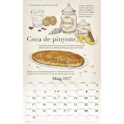CALENDARI CUINA TRADICIONAL CATALANA + FRUITS DEL BOSC 2027